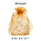 Wide Round Flat Bottom Organza Bags 6 1/2 '' X 4 '' X 7 '' for Gifts Wrapping